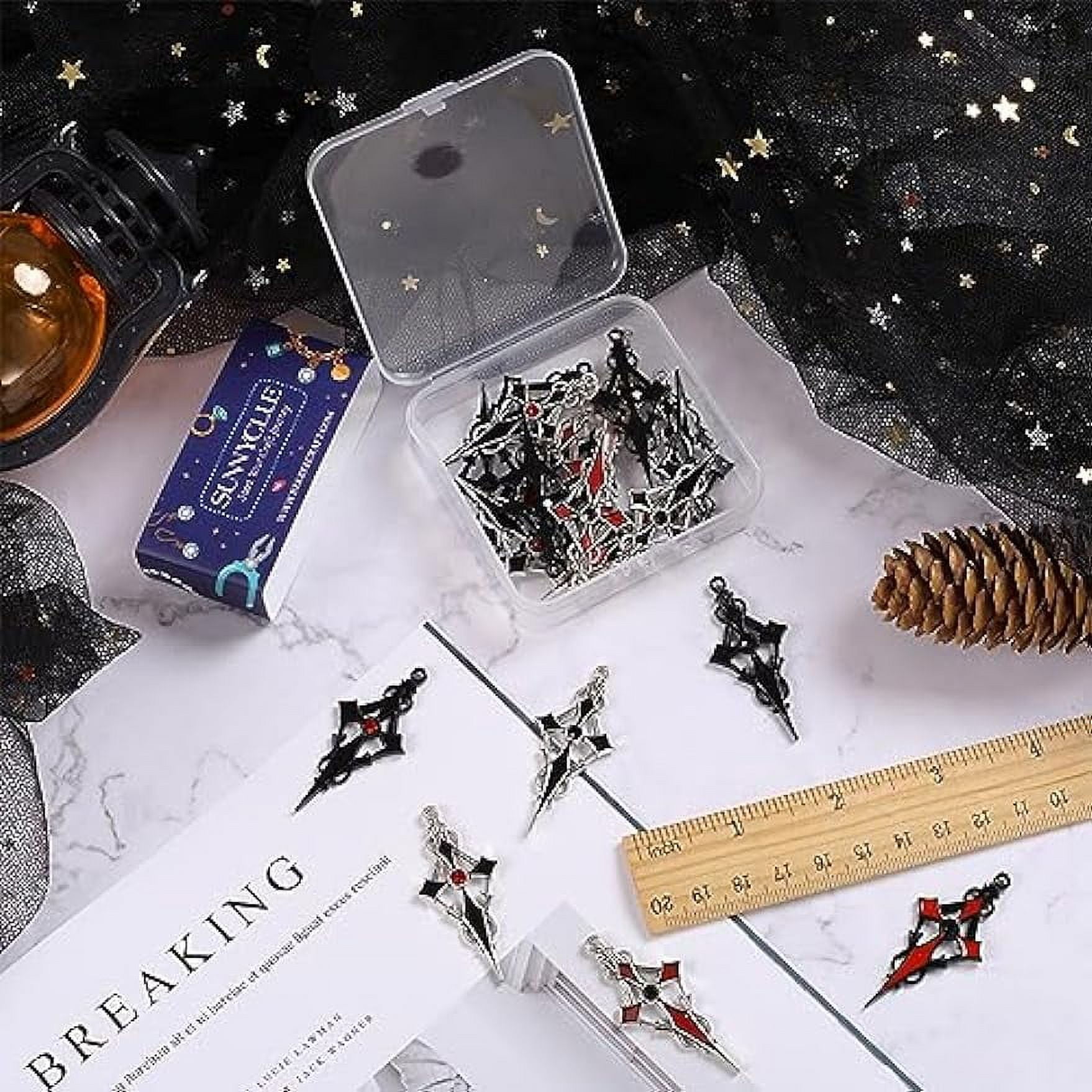 Wholesale SUPERFINDINGS 24Pcs 6 Styles Halloween Charms Gothic Theme Alloy  Enamel Pendants Kalolary Coffin Crow with Rose Flower Dangle Charms for  Halloween Party DIY Jewelry Necklace Bracelet Supplies 