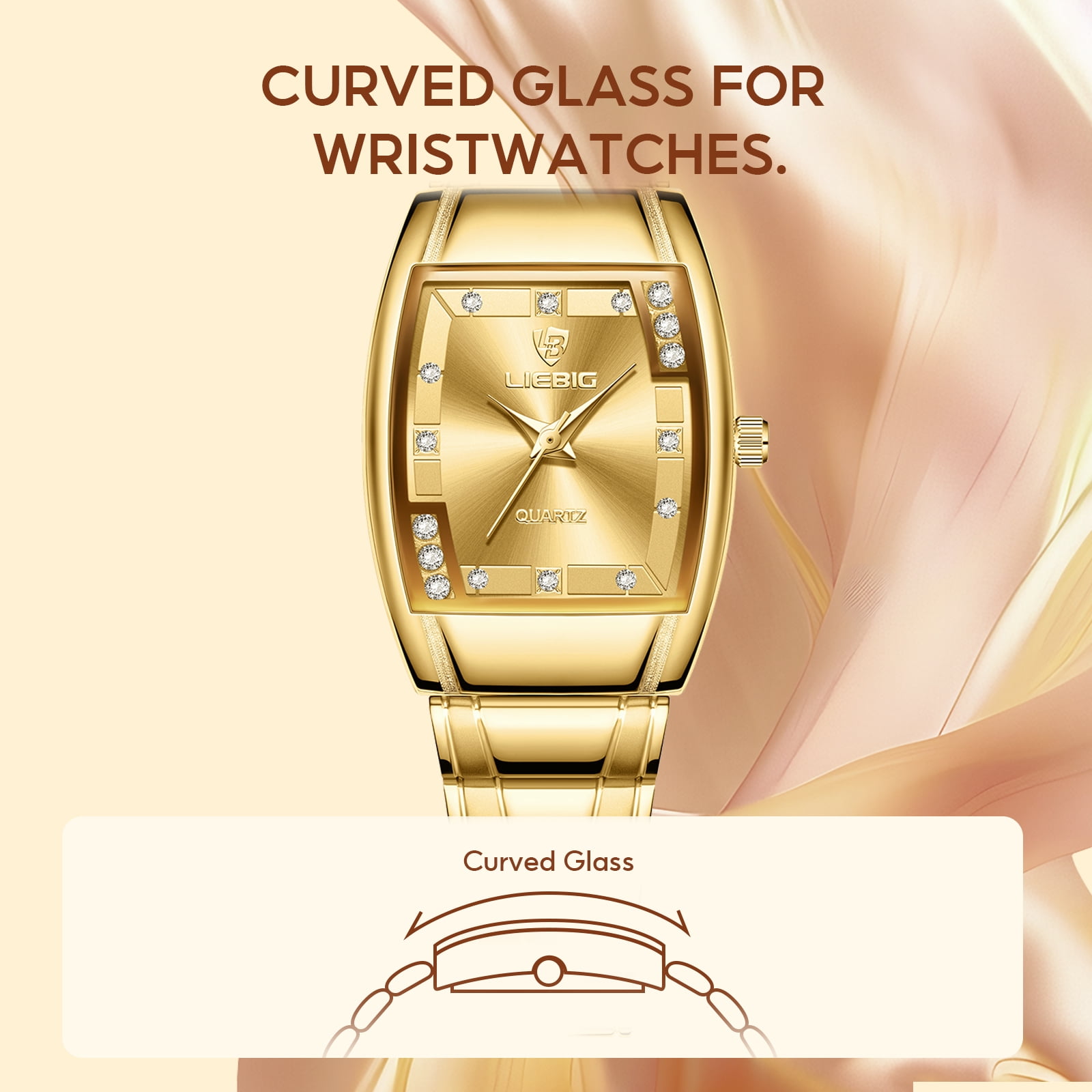 LIEBIG Watches for Women Wrist Watches Waterproof Womens Watch Casual Fashion Simple Square Quartz Wristwatch