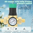 thumbnail image 4 of Water Pressure Reducer Valve, Brass Stainless Steel Screen Filter Water Pressure Regulator Easy Installation  for RV, 4 of 7