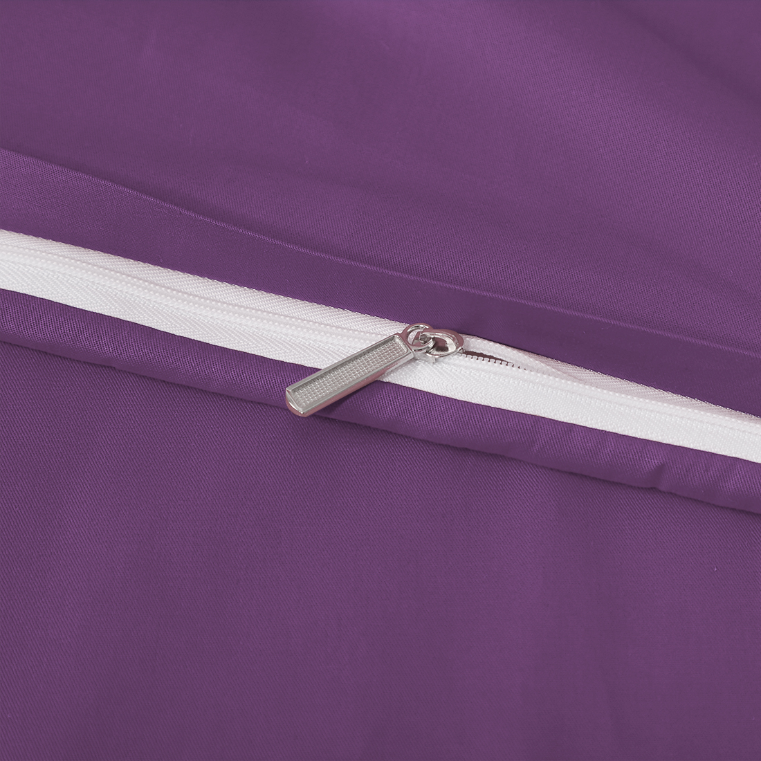 Unique Bargains Cotton Zippered Body Pillowcase Pillow Cover Purple 20" x 48"