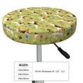 thumbnail image 4 of Daiia Running Beagle Stool Covers Round,Round Bar Stool Covers Waterproof Bar Chair Covers Washable Stool Cushion Slipcover for 12-14 Inch Chair-12 inch, 4 of 7