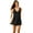 Black, variant on Swim 365 Women's Plus Size Surplice Swim Dress