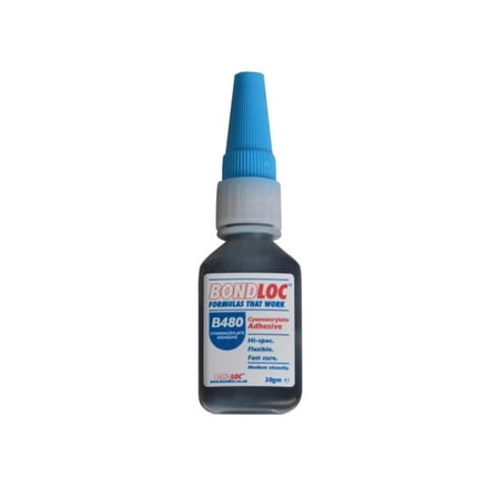 Bondloc - B480 Black Rubber Toughened Cyanoacrylate 20g