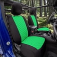 thumbnail image 3 of For Jeep Wrangler JK 4DR 2018-2023 FH Group Neoprene Custom Fit Car Seat Covers Front Set - Green, 3 of 5