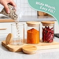thumbnail image 3 of MEGADOO 8.45oz Glass Spice Jars with Bamboo Lids, 12 Pack Airtight Seasoning Containers with Labels, 3 of 9