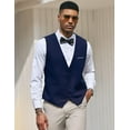 thumbnail image 3 of COOFANDY Mens Suit Vest Slim Fit Business Formal Dress Vest Wedding Waistcoat, 3 of 7