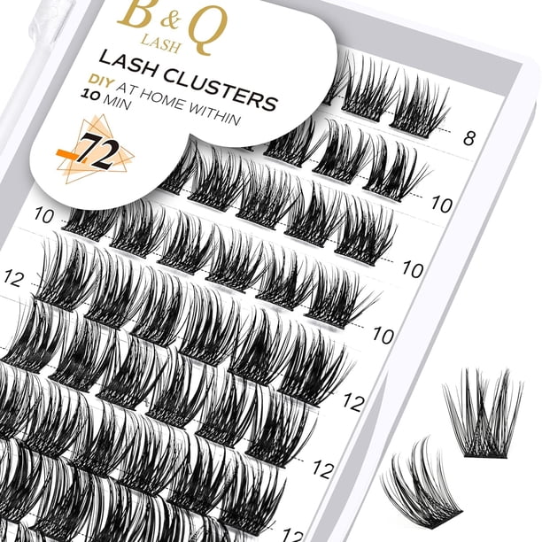 B&Qaugen Easy Fan Lashes D-0.07-9 mm Extensiones de pestañas con volumen 9-25 mm B&Qaugen Easy Fan Volume Lashes Pestañas de floración rápida Extensiones de pestañas que fluyen automáticamente (D-0.07