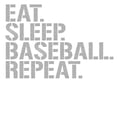 thumbnail image 3 of CafePress - Eat Sleep Baseball Repeat Pajamas - Men's Light Loose Fit Cotton Pajama Set, 3 of 7