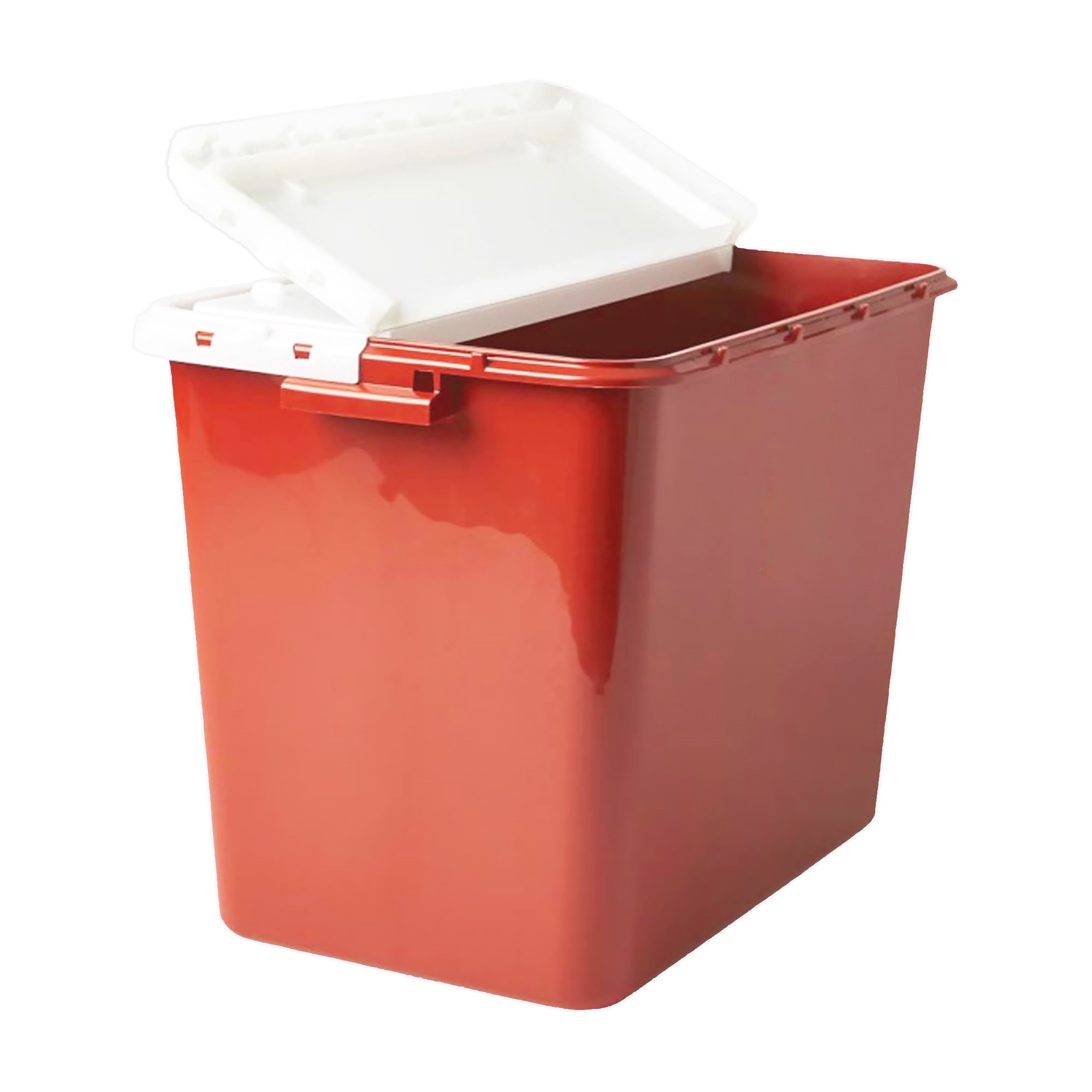 Heavy Duty Sharps Container for Home Use & Professional, 10 Gallon (1-Pack) with Locking Top Flap, Multi-Purpose Biohazard Needle and Syringe Disposal, Professional Medical Grade
