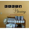 thumbnail image 2 of Nursery Décor Baby Blessings with Scrabble Tiles Wall Vinyl Decals Sticker Quote, 36x15-Inch, Black, 2 of 3