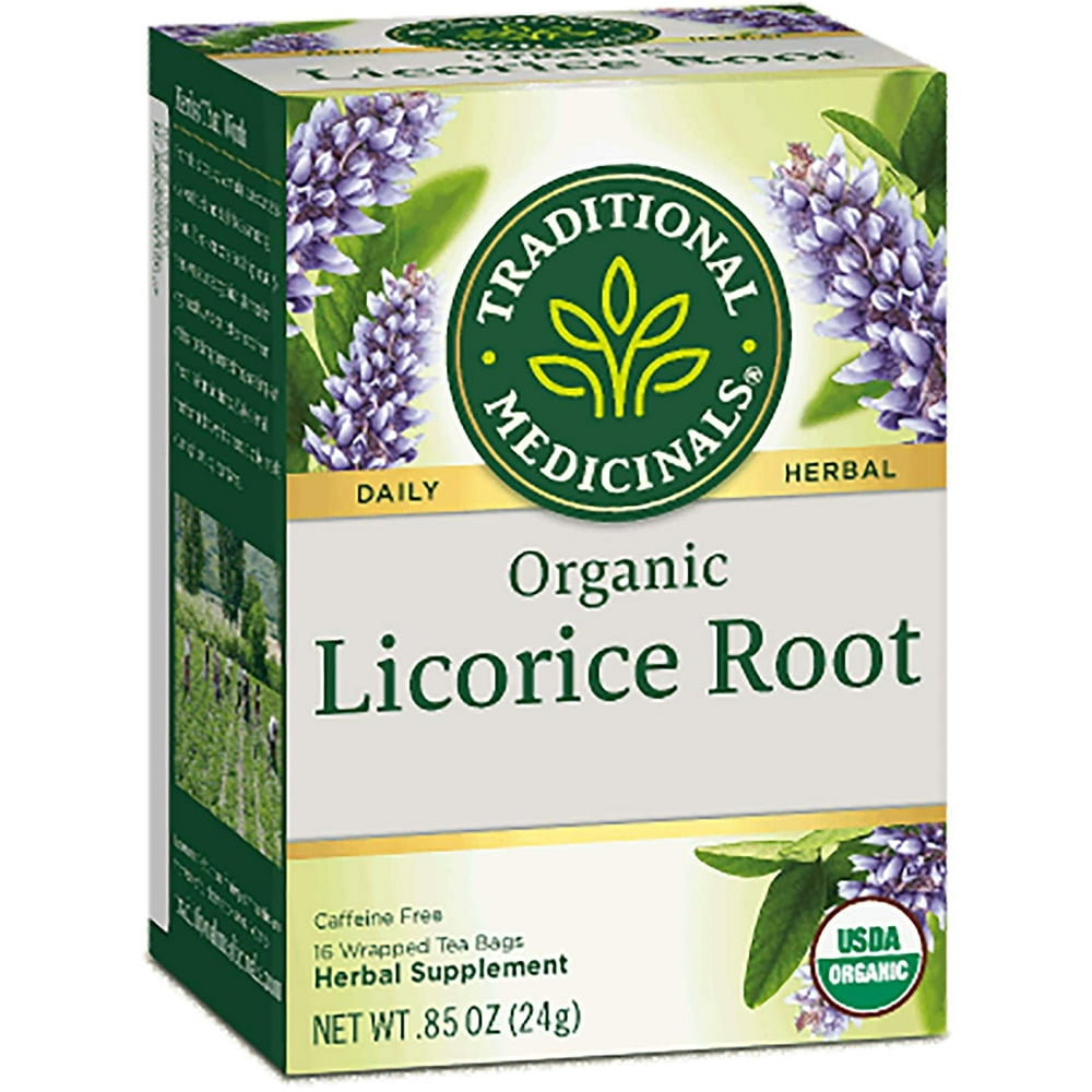 Traditional Medicinals Licorice Root Herbal Tea Organic, 16 CT (Pack