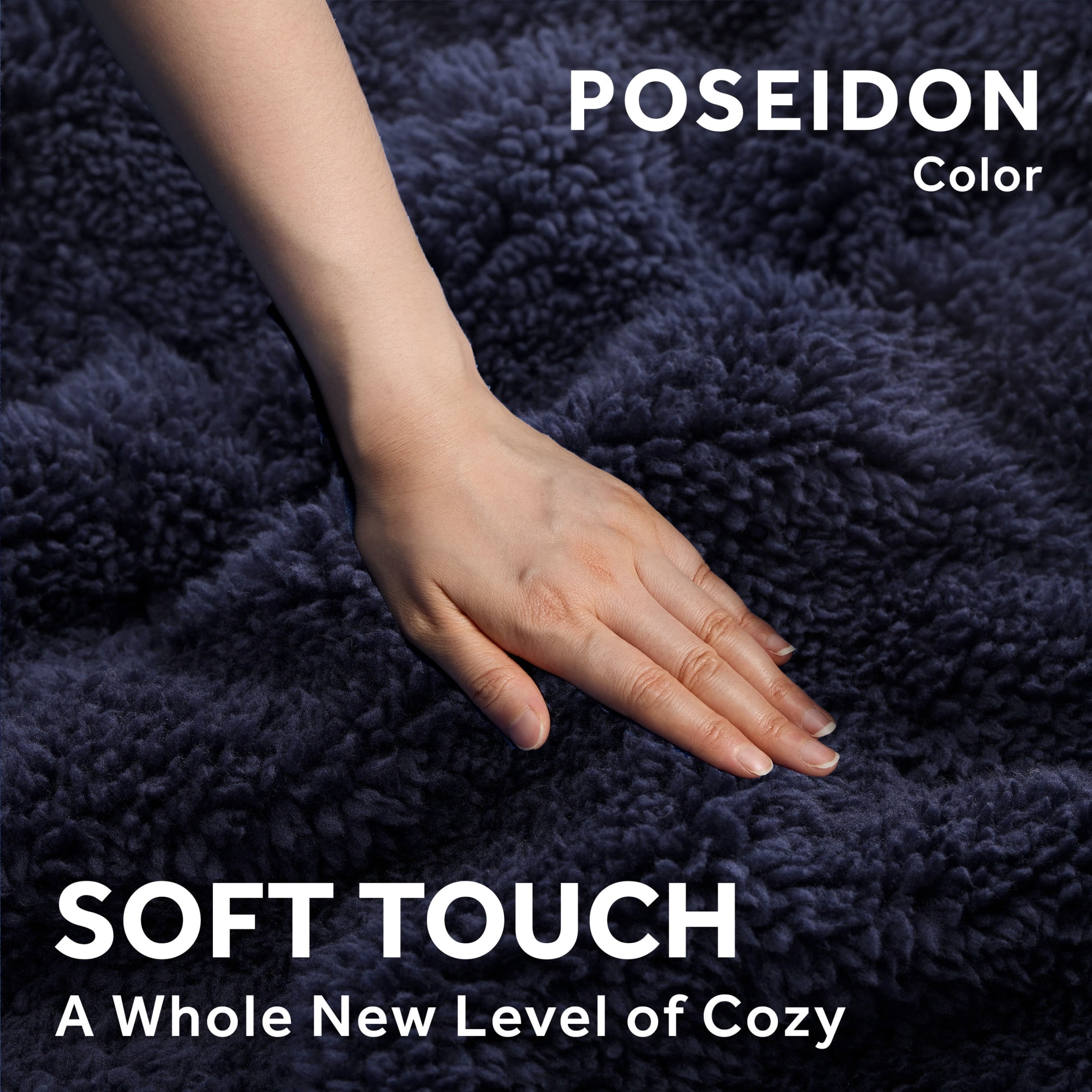 Sunbeam LoftTec Heated Throw Blanket Foot Pocket 3 Heat Settings 3-Hour Auto Off 50"x60"