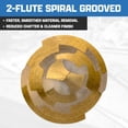 thumbnail image 7 of NEIKO 10603A Step Drill Bit, 6 Steps 3/16" to 1/2" Spiral High Speed Steel, Titanium Nitride Coated, 1/4" Tri Flat Step Bits for Steel, Metal, Wood, Plastic, Unibit Cone Drill Bits, Two Flute, 7 of 7