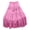 🔥 Pink, variant on Gifts USSUMA Heavy Lace Crochet Long Skirt High-Waist Stitching Detail Layered Full Flare Lined Maxi For Elegant Evening Garden Party Wedding Guest And Romantic Summer Styling — Long Skirt
