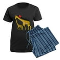 thumbnail image 5 of CafePress - I Love Giraffes Women's Dark Pajamas - Women's Short Sleeve Print T-Shirt and Pants Dark Cotton Pajama Set, 5 of 7