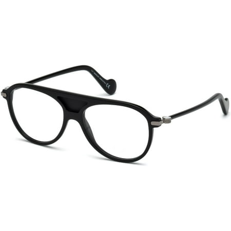 Moncler Aviator Eyeglasses ML5033 001 Shiny Black 55mm 5033