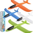 thumbnail image 1 of Airplane Toys BootAA, paquete de 4 aviones lanzadores de espuma para niños, 1 of 9