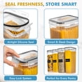 thumbnail image 4 of Shazo 4 Pack 2.8L Airtight Food Storage Containers with Lids – Spaghetti & Pasta Containers for Pantry Organization, BPA Free Kitchen Canisters for Cereal, Flour, Sugar, Rice & Dry Food Storage, 4 of 8