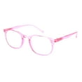 thumbnail image 1 of Thin Plastic Keyhole Rectangle Hipster Design Reading Glasses Pink +3.0, 1 of 3