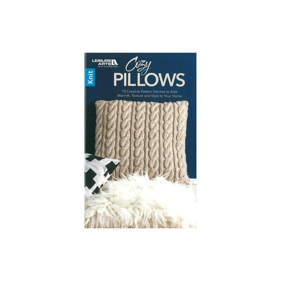 Leisure Arts Cozy Pillows Knitting Book