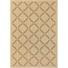 Couristan Five Seasons Sorrento Cream & Gold Indoor/Outdoor Rug, 5'10'x9'2'