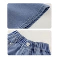 thumbnail image 5 of UACY Baggy Denim Jorts for Boys Y2K, Loose Fit Jean Shorts with Elastic Waist Retro Pull On for Casual Hip Hop Wear (Light Blue, 13-14 Years), 5 of 6