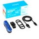 thumbnail image 2 of Eigraketly Luz trasera giratoria para bicicleta de 30 lúmenes, luz trasera para bicicleta de noche, recargable por USB, impermeable, a prueba de golpes, Ciclismo Azul Vendaje Eigraketly OD000407-03B, 2 of 6