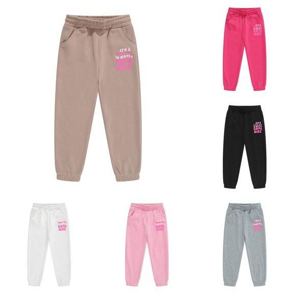 Classification Girls Pants and Kids Jogger Pants with Prints for Everyday Casual Wear - Comfortable Athletic Bottoms for Youth Size 2-3 Years