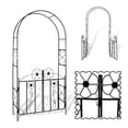 thumbnail image 3 of vidaXL Garden Arch Door, 40784, 3 of 5