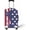 American Flag, variant on Purple Bright Butterfly Washable Spandex Travevl Luggage Protector Baggage Suitcase Cover Apply to 18-22 Inch Travel Suitcase Apply to 18-22 Inch Travel Suitcase