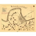 thumbnail image 3 of Blakeslee 14x12 Black Modern Framed Museum Art Print Titled - Nashville Tennessee - Blakeslee 1863, 3 of 5