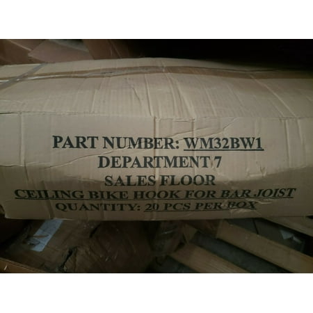 (20 PC CASE) HEAVY DUTY CEILING BIKE HOOK FOR BAR JOIST WM32BW1