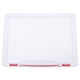 thumbnail image 1 of Caja de almacenamiento transparente Clear Plastic Document Archip File de llenado Portes de almacenamiento de ducomentes portátiles con hebilla roja, 1 of 6