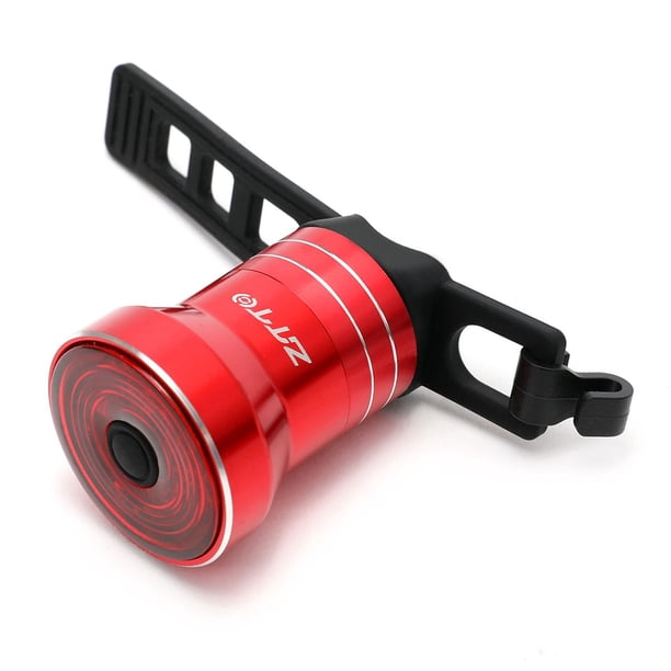 ZTTO Bike Smart Sensor Luz trasera Impermeable USB Lámpara de advertencia de bicicleta (Rojo) Likrtyny paseo en bicicleta