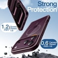 thumbnail image 5 of JETech Magnetic Case for iPhone 18 Pro Max |Compatible with MagSafe, Solid Color TPU Frame (Dark Cherry), 5 of 7