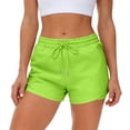thumbnail image 5 of Lyrcatrment Women Gym Shorts Quick-Dry 2 In 1 Elastic High Waisted Drawstring 4 Pockets Summer Casual Lightweight Workout Athletic Short, 5 of 9