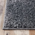 thumbnail image 3 of BNM Solid Indoor Shag Runner or Area Rug, 4' x 6', Grey, 3 of 8