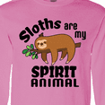 thumbnail image 4 of Inktastic Sloths Are My Spirit Animal with Cute Sloth Illustration Long Sleeve T-Shirt, 4 of 5