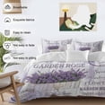 thumbnail image 4 of Purple Vintage Lavenders Bedding 3 Piece Duvet Cover Set Queen Size, Farmhouse Wooden Retro Art Soft Microfiber Comforter Cover with Zipper Closure & Pillowcases, Wrinkle & FadeResistant Quilt Cover, 4 of 9