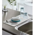 thumbnail image 2 of Yamazaki Home Roll-Up Dish Drying Mat, White, Silicone, No Assembly, 2 of 7