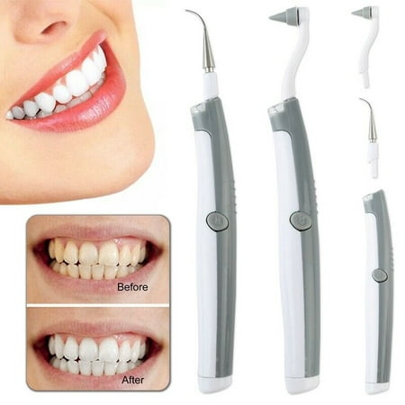 AkoaDa Electric Sonic Dental Tooth Stain Polisher Teeth Whitener Plaque Tartar (Best At Home Tooth Polisher)
