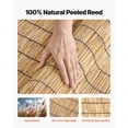 thumbnail image 2 of KFFKFF Natural Reed Fence Roll, 4 ft x 16.4 ft, Decorative Privacy Screen for Outdoor Spaces, Ideal for Gardens, Balconies, Patios, and Backyard Dividers, 2 of 9