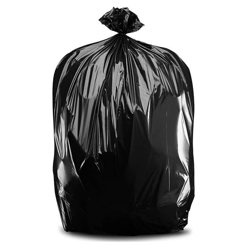 Plasticplace 25-30 Gallon Trash Bags │ 1.6 Mil │ Black Drawstring Garbage Can Liners │ 30" x 36" (100 Case)