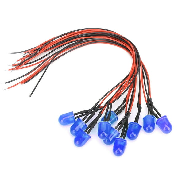 Light Emitting Diodes, Chromatic 12V 0.06W Pure Copper Wire Electronic LED Assortment for Industrial Blue & Blue