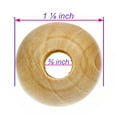 thumbnail image 2 of Unfinished Natural Wood Spacer Beads - Available in Muktiple Sizes and Packs of 6, 12, 20, 25, 30, and 50 - Ideal for DIY Crafting Bracelets, Necklaces, Home Decoration, 2 of 6