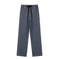 thumbnail image 3 of PIWHJQK Men Long Pants Loungewear Pants Men Solid Embroidered Pocket Pants with Drawstring Elastic Waist Men Casual Pants, 3 of 6