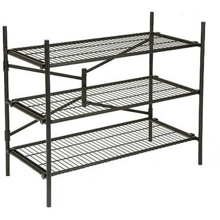 Stackable Locker Unit - Your Color Choice Cosco Stackable 3-Shelf Folding Instant Storage Unit, (Set of 2)