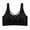 Black, variant on ZZwxWA Women's Full Coverage Gathering Bras Lightweight Thin Padded Comfortable Breathable Underwear No Wire Seamless Bra
