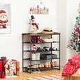 thumbnail image 4 of HOOBRO 29.5" Shoe Rack 5-Tier Shoes Storage Organizer Shelf for 16-20 Pairs Entryway Hallway BF58XJ01, 4 of 9