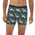 thumbnail image 2 of Men'S Boxer Briefs, Peony Flower Soft And Breathable Mens Underwear Boxer Briefs With Widen Waist, 2 of 2